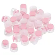 Cord Locks, 100 Pack Round Spring Toggle Stopper, Clear Pink