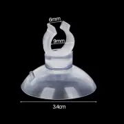 10Pcs Aquarium Suction Cups with Clip Fish Tank Fixed Oxygen Tube Open Clip Fixi