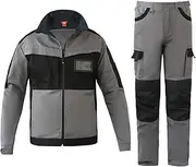 [Zadaos] Cotton Work Suit for Multi Pockets Working Jacket and Pants for Men Working Clothes Long Sleeve