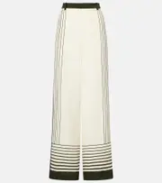 [SIR] SIR Leilana crêpe de chine wide-leg pants AU 14 white