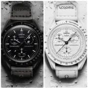 Omega x Swatch Mission To The Moonphase Black And White Pair