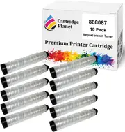 10 Pack Compatible Toner Cartridge for Ricoh 888087 TYPE-1220D (9,000 Pages) for Ricoh Aficio 1015 1018 1113
