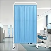 1-5 Panels Rolling Privacy Screen,6 Ft Tall Standing Door Partition,Temporary Fence Room Seperating Divider for Ward Lobby Office Beauty Salon(Color 5,4-Panel)
