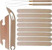 Wooden Inkle Shuttle – Handcrafted Knitting Tool, Polished Accessory | Handle Shuttles for Yarn Weaving, Crafting Tool for Textile, Lightweight Shuttle for Tapestry or Pattern Work
