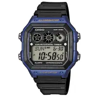 在飛比找蝦皮商城優惠-【CASIO】十年之旅方款膠帶電子錶-籃框(AE-1300W