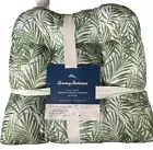 2 Tommy Bahama Seat Cushions Indoor Outdoor 19X19x3 Green Palm trees leaves NWT
