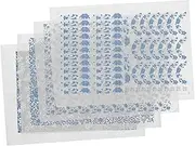 Beatifufu 4 Sheets Ceramic Decals Underglaze Transfers Chinese Style Clay Transfer Paper for Pottery DIY Decorative Decals Smooth Durable Material for High Temperature Firing