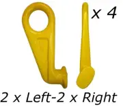 (4 Pack) 12.5T Lifting Lug for Shipping Containers Locks into Corner Castings