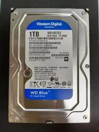 在飛比找Yahoo!奇摩拍賣優惠-【WD】WD10EZEX 藍標 3.5吋硬碟 1TB(二手良