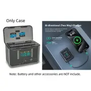 Fast Smart Charge Manager For Insta360 X4 Camera Battery Portable Charing Case