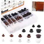 630Pcs 5 6 8 10 14mm Plastic Hole Plugs Assortment Kit Round Button Plugs