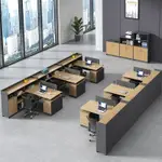 桌子 辦公室職員辦公桌椅組合員工電腦桌椅屏隔斷雙人財務辦工桌