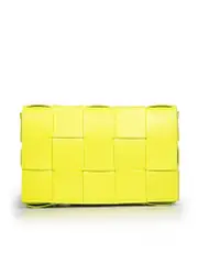 Green Leather Cassette Crossbody