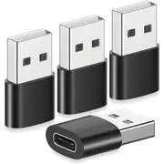 Adapters, Usb C Female To Usb Male Adapter (4 Pack), Usb-C To Usb Adapter,Type C To A Power Charger Cable Connector