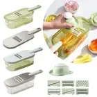 6 in 1 Vegetable Chopper Stainless Steel Veggie Slicer Kitchen