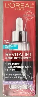 3 Pack - L'Oréal Revitalift 1.5% Pure Hyaluronic Acid Serum - 1oz SEALED