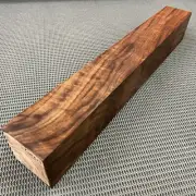 CW213 Curly Claro Walnut Billet Block Carving Craft Knife Handle Game Call 20.8"