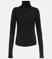[Marant Etoile] Marant Etoile Lou jersey turtleneck top AU 6 black