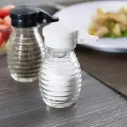 Moisture Proof Beehive Salt And Pepper Shakers | Black And White Hinged Flip ...
