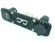 Dual Volt Cig/Acc Socket Grey 50Amp Anderson Face Mounting Plate Panel 12V
