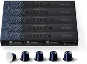 Nespresso Capsules OriginalLine, Kazaar Intenso, Dark Roast Coffee, 10 Count (Pack of 5), Brews 1.35oz - Packaging May Vary
