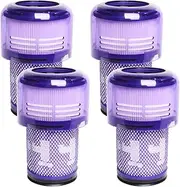 4-PACK Filter Replacements for Dyson V12 Detect Slim Cordless Vacuum and V12 Slim Vacuums - Comparable to Part 971517-01 (Excludes SV12 & V15 Vacuum Models)