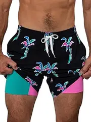 [Chubbies] Mens Swim Trunks 7", Lined Classic 4-Way Stretch Mens Shorts, Board Shorts with Built-in Boxer Brief Liner
