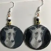 Whippet Dog Earrings Very Light Weight By Gary Clark