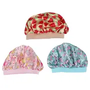 Kids Silk Head Coverings, Lightweight and Perfectly Sized for Sleep Assorted Color 23x11cm