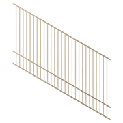 ProtectorAl 1201-2400W x 1500H Primrose Raked 16-30º Flat Top Pool Fence Panel