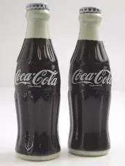 Coca Cola Ceramic Bottles Salt & Pepper Set