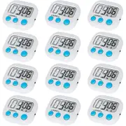 12 Pack Digital Kitchen Timer With On/off Switch, Loud Alarm