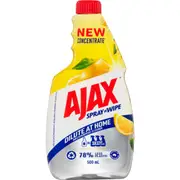 Ajax Spray & Wipe Multipurpose Cleaner Concentrate Lemon 500mL