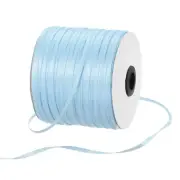 1/8" 500 Yard Satin Ribbon Thick Double Face Grosgrain Silk Ribbon Light Blue