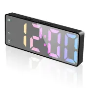Digital Alarm Clock, 2024 Large LED Display Alarm Clock for Bedroom, USB/Batt...