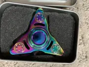 Rainbow Hand Spinner Fidget Finger Alloy:Shipped From USA