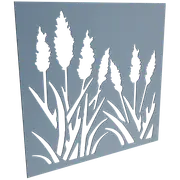 ProtectorAl 300-1200w x 300-1200h Deep Ocean Bullrush Unframed Solid Aluminium Decorative Panel