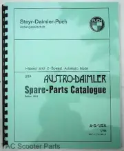 Puch Austro-Daimler Maxi Plus Moped Parts Manual 1984