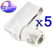 From OZ Quality 5PC Right Angle 4.8MM Spade Terminal Insulator Clear Protector