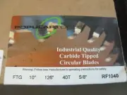 POPULAR TOOL GANG RIP BLADE, FLAT TOP, 10" X 40T X 2.94 BORE WITH 7/16" X 7/16"