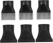 NOLITOY Professional Hair Dryer Nozzles 6 Pack Hair Dryer Attachments Nylon Diffuser Nozzle Concentrator for Styling