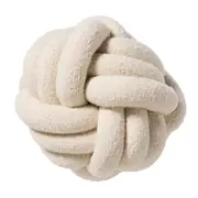 [James Lane] Circ Knot Cushion Natural Round - 30cm