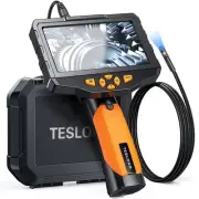 Teslong Inspection Camera, Dual Lens Borescope Camera with Light, NTS300 5" I...