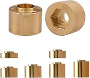 Modification Accessories Brass Hex Wheel Widening Adapter for 1/10 RC Crawler Axial SCX10 TRX4(15mm)