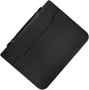 Portable File Organizer | PU Leather A4 Binder Organizer with Zipper Notepad Holder,Multifunctional Business Organizer, Legal Pad Holder, Work Binder for Offices, Christmas