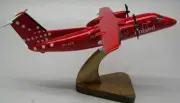 DHC-8 Dash 8 Air Greenland Airplane Desktop Wood Model Free Shipping Regular New