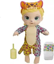 Baby Alive Rainbow Wildcats Doll Tiger Accessories Drinks Wets Tiger Toy