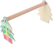 FONDOTIN Christmas Tree Bird Stand for Parrots Decorative Perch Stand for Budgies and Pets Durable Desktop Bird Perch Interactive for Bird Training