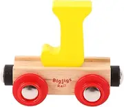 Rail Name Letter J (Yellow) - Other Major Wooden Rail Brands are Compatible