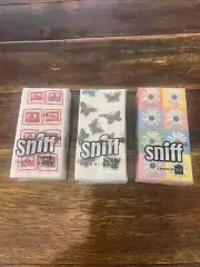 3 Sniff Pocket Designer Tissues Hearts, Flowers, And Butterflies 10 Pack